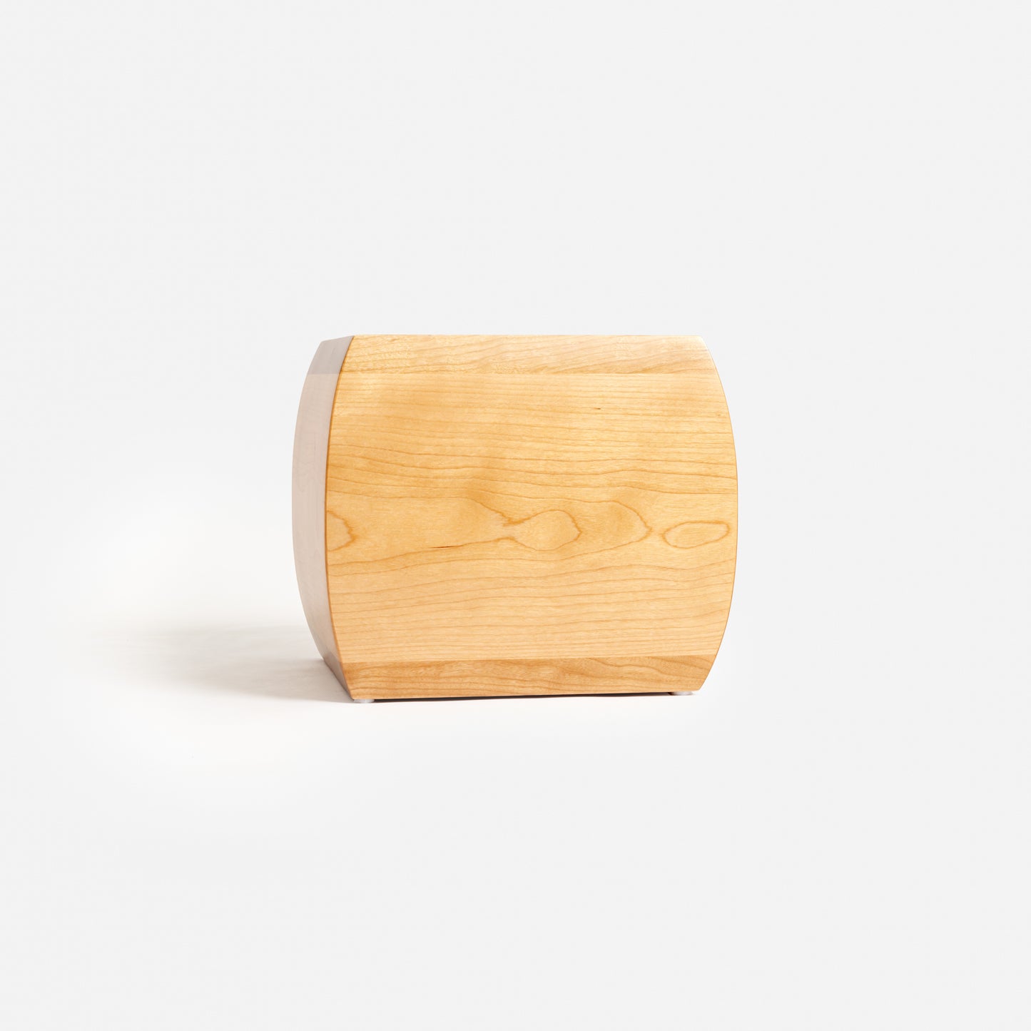 Curved Cherry Wood Urn